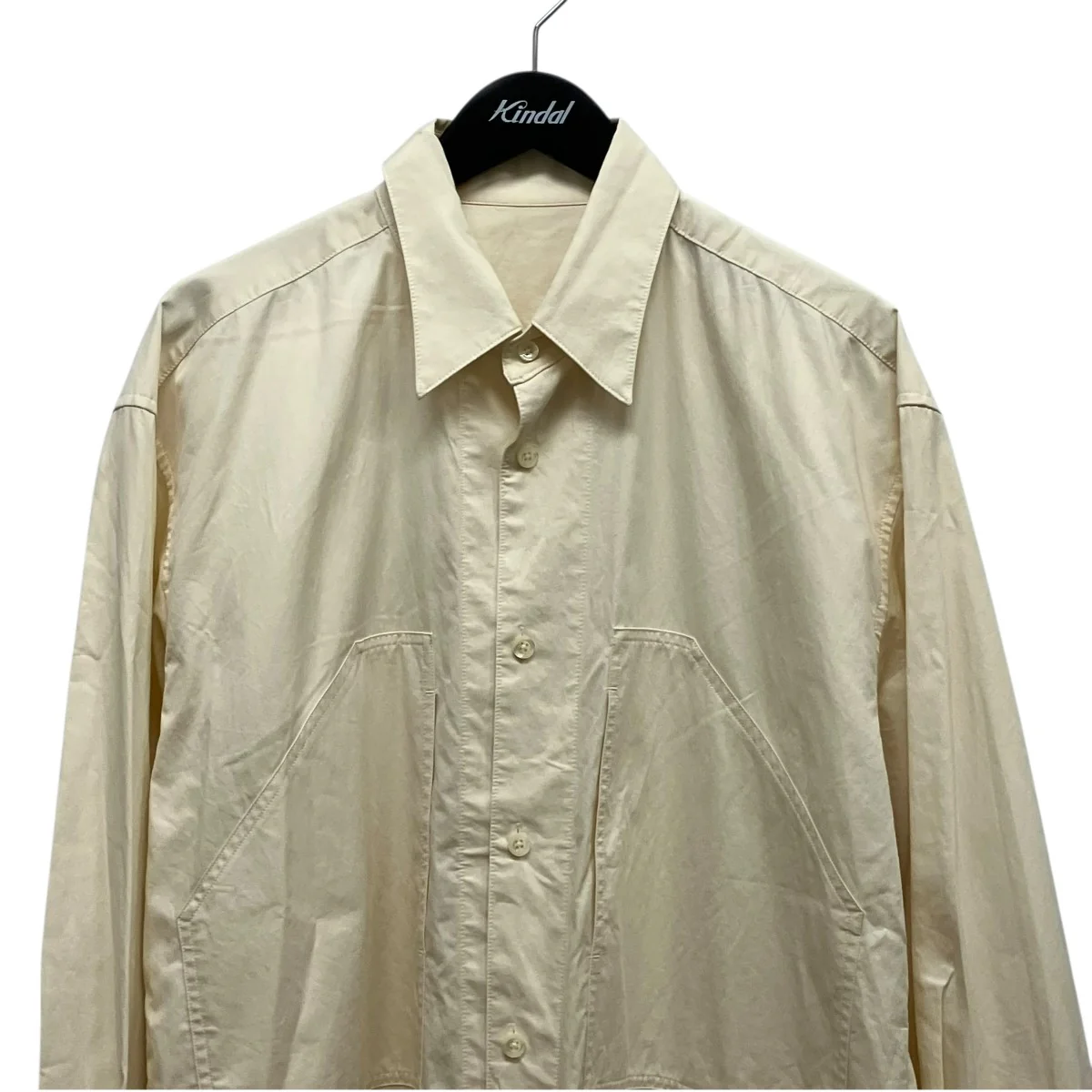 WIDE POCKETS SHIRT BLOUSONレギュラーカラー長袖シャツIH-23SS-B020-CSS - Image 3
