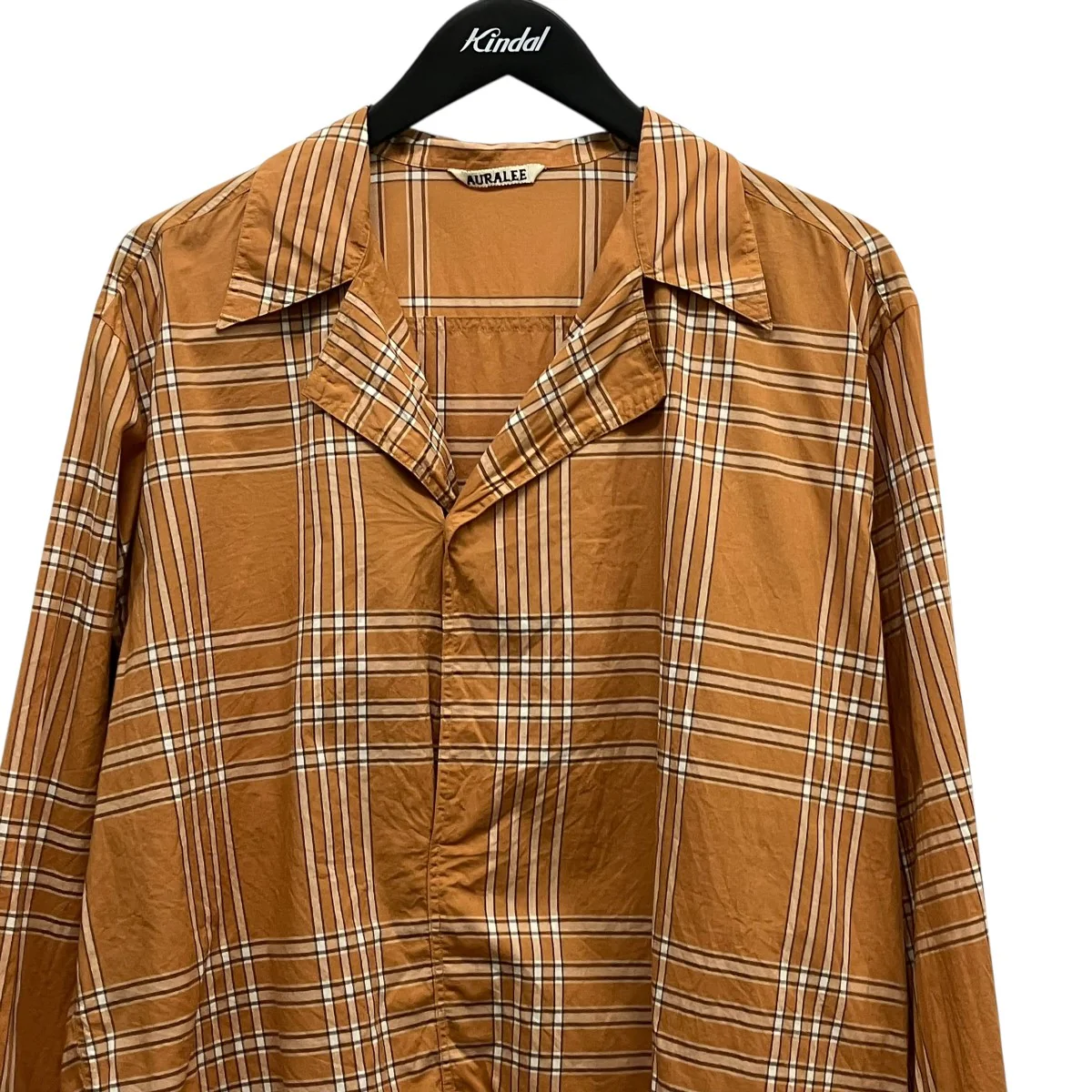 25SSWASHED FINX TYPEWRITER CHECK P O SHIRTチェックシャツA25SS02TC - Image 3