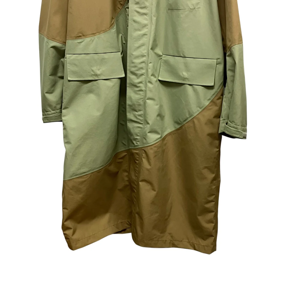3L OVER COAT配色ステンカラーコートJie-OL-JK03 - Image 5