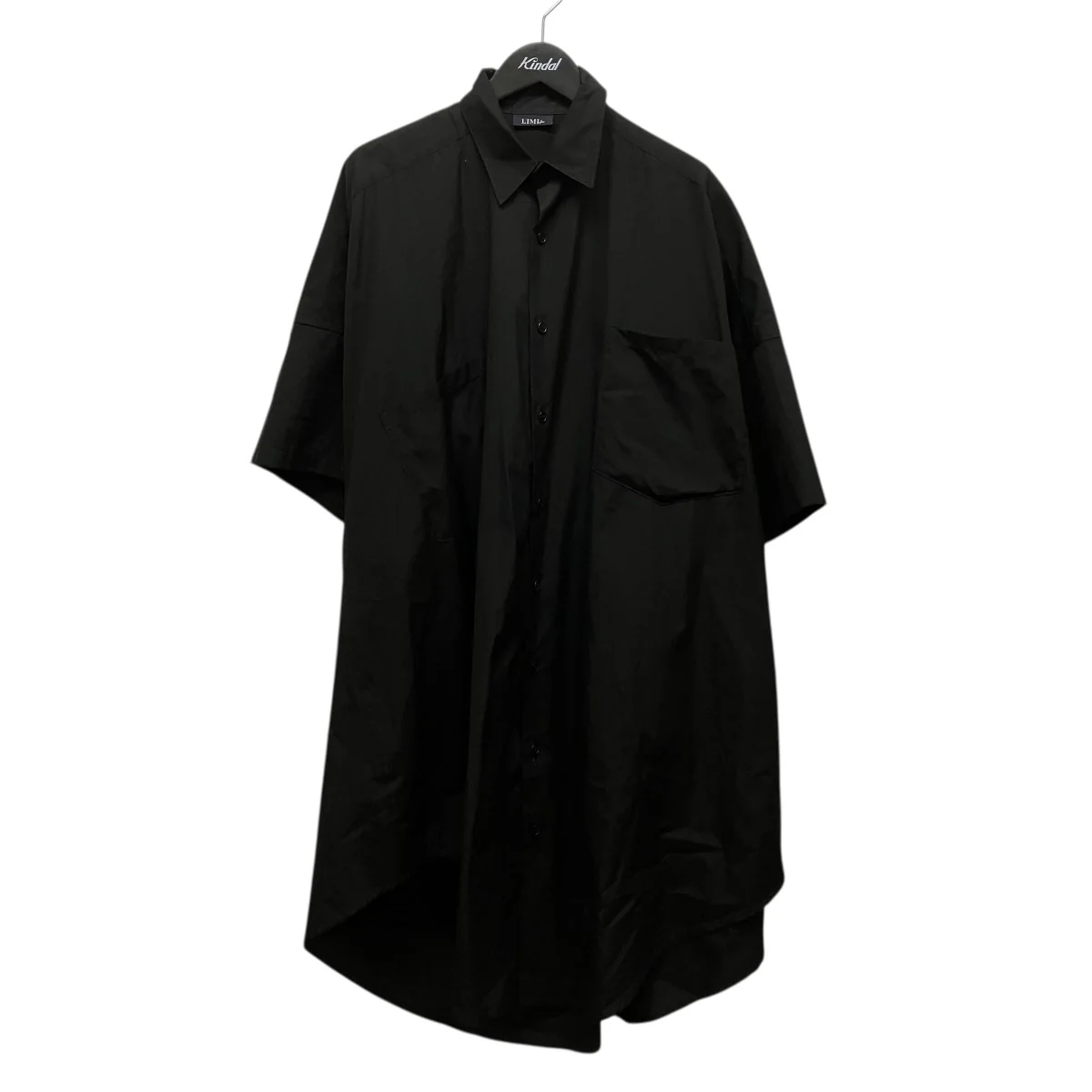 25SSBROAD COTTON ASYMMETRY SHIRT半袖ロングシャツLP-D26-002