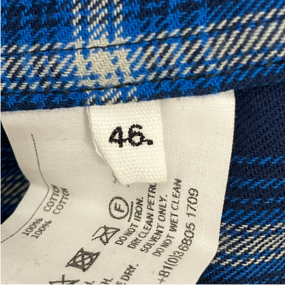 check full zip work jacketチェックジップジャケット0019SS25 - Image 6