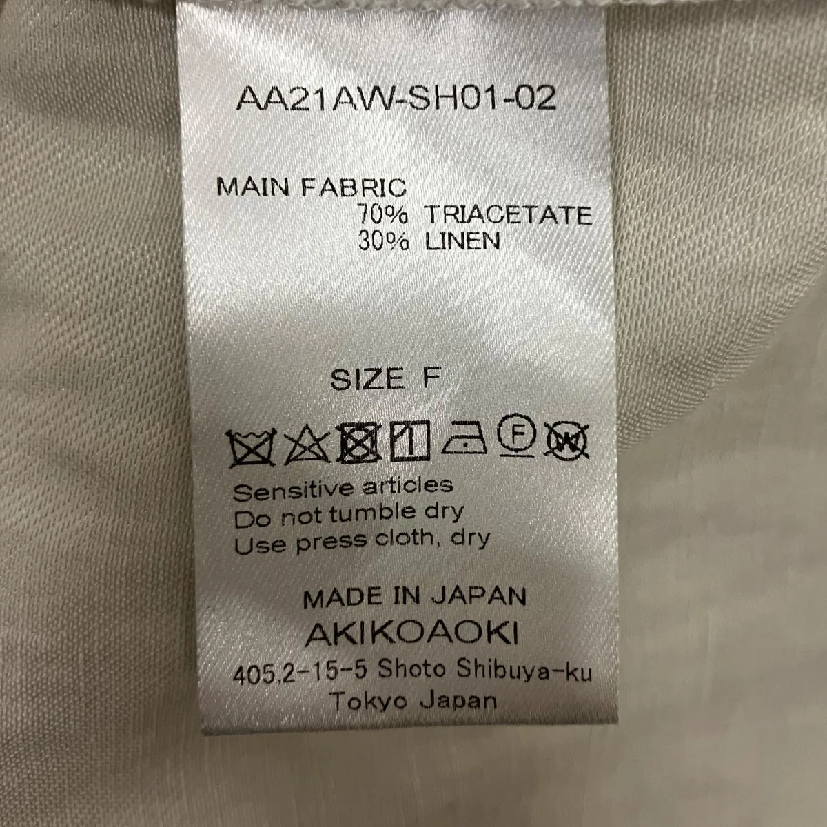 サテン長袖シャツAA21AW-SH01-02 - Image 7