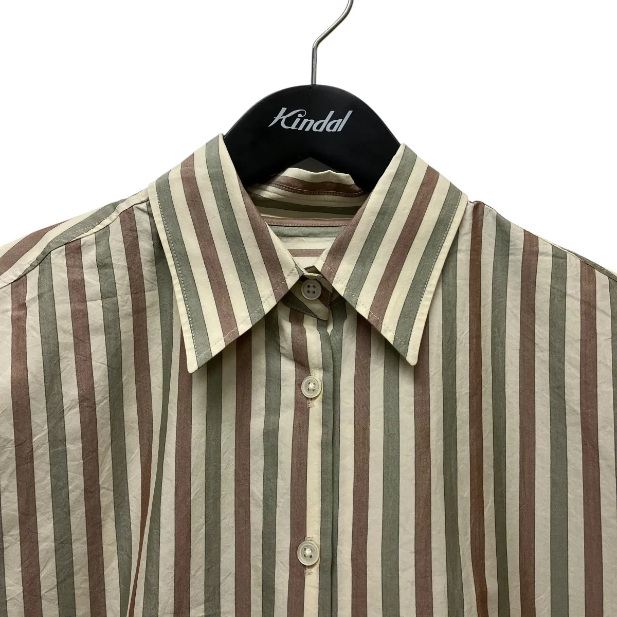 ストライプシャツEP08FSH01 Silk Cotton Stripe Shirt - Image 3