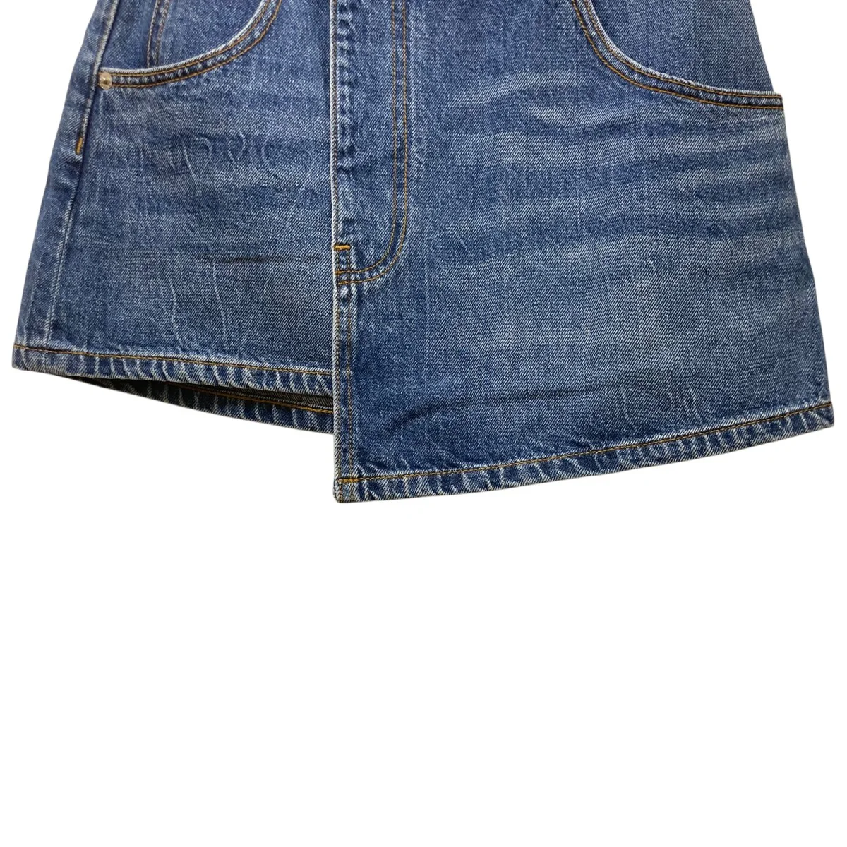 Deconstructed Wrapped skirt Skirtsラップデニムスカート4DC2255721 - Image 4