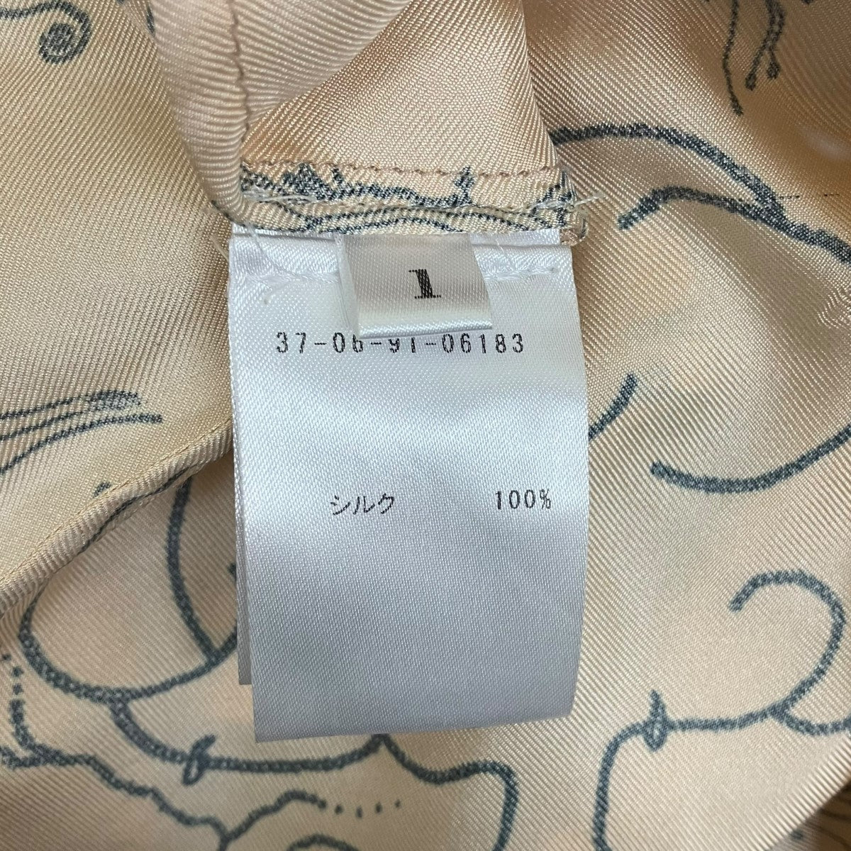 半袖総柄シルクシャツワンピース37-06-91-06183 - Image 5