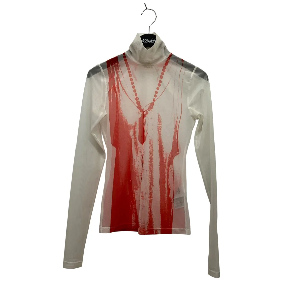 22AWグラフィックプリントシアーカットソーS52NC0238 Graphic Print Turtleneck Top