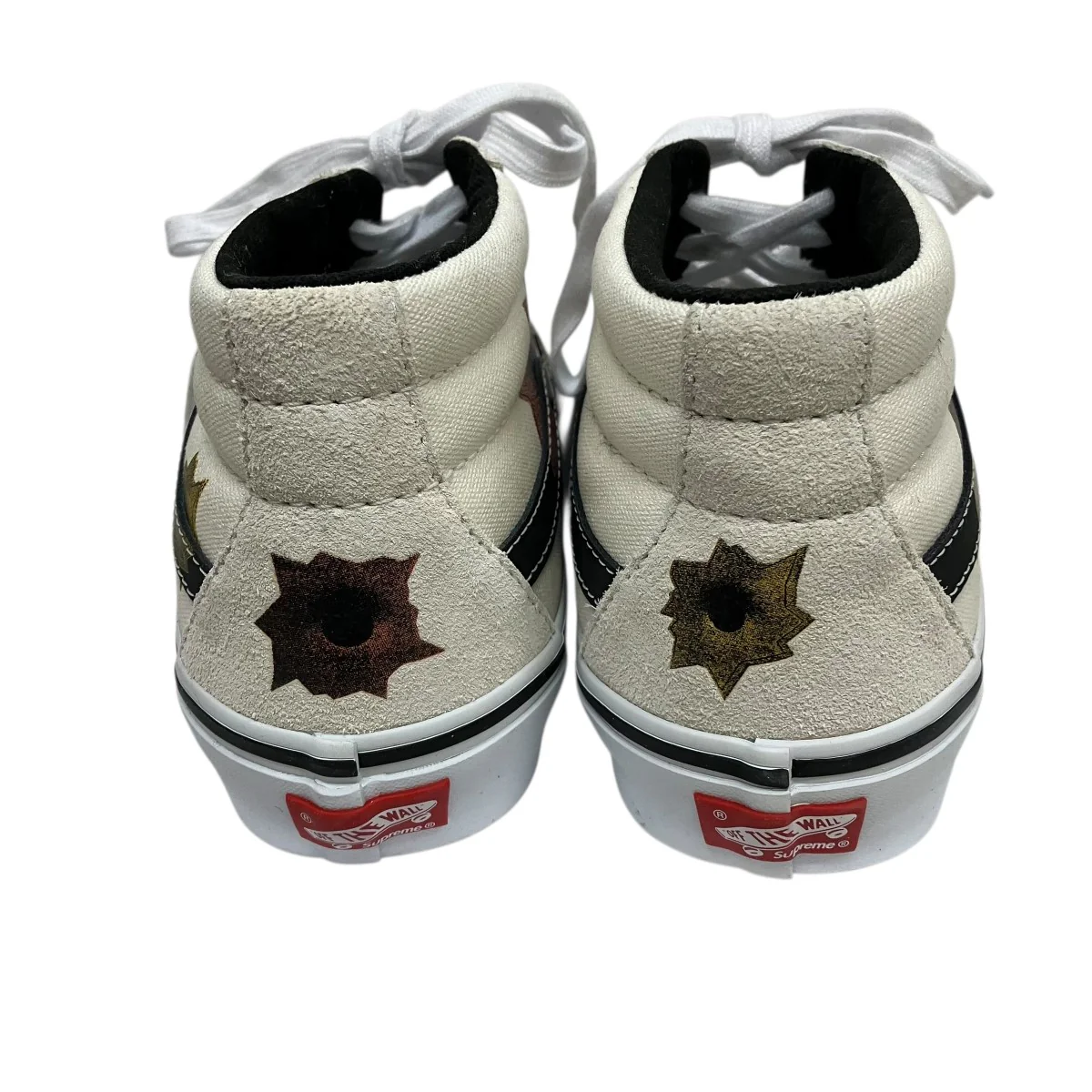 Skate Grosso Mid Bullet Hole Naturalバレットホール柄ハイカットスニーカー721454 - Image 4