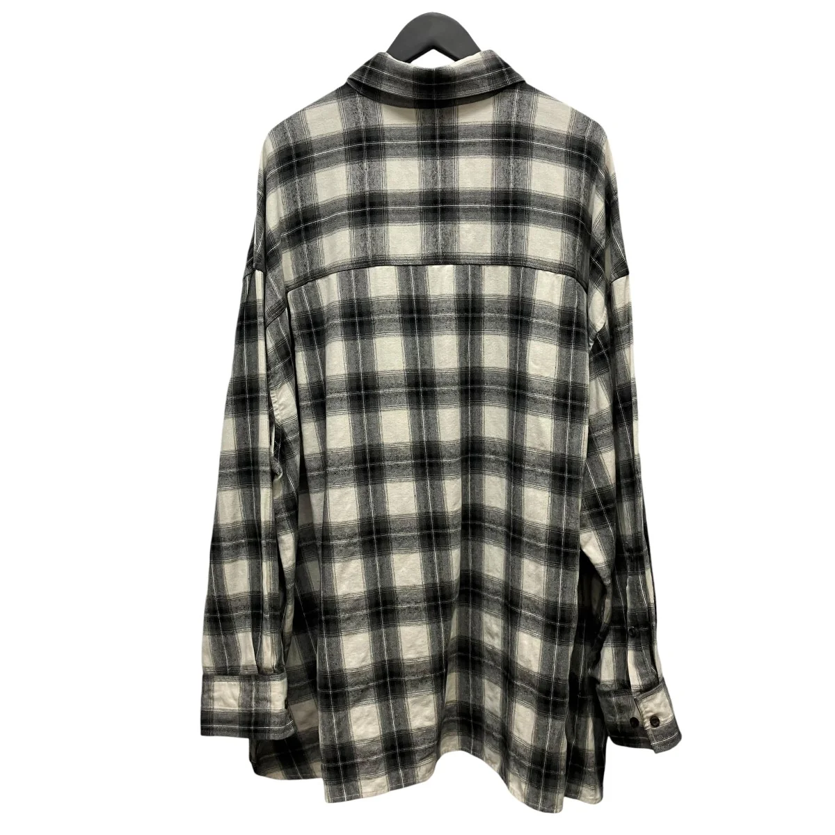 Oversized check Shirtチェック長袖シャツPV-030047-ap - Image 2