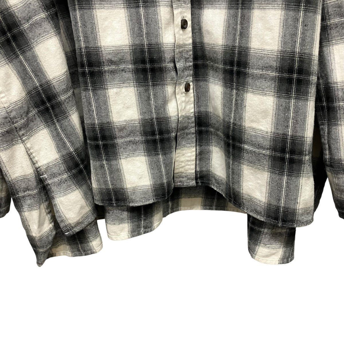 Oversized check Shirtチェック長袖シャツPV-030047-ap - Image 4