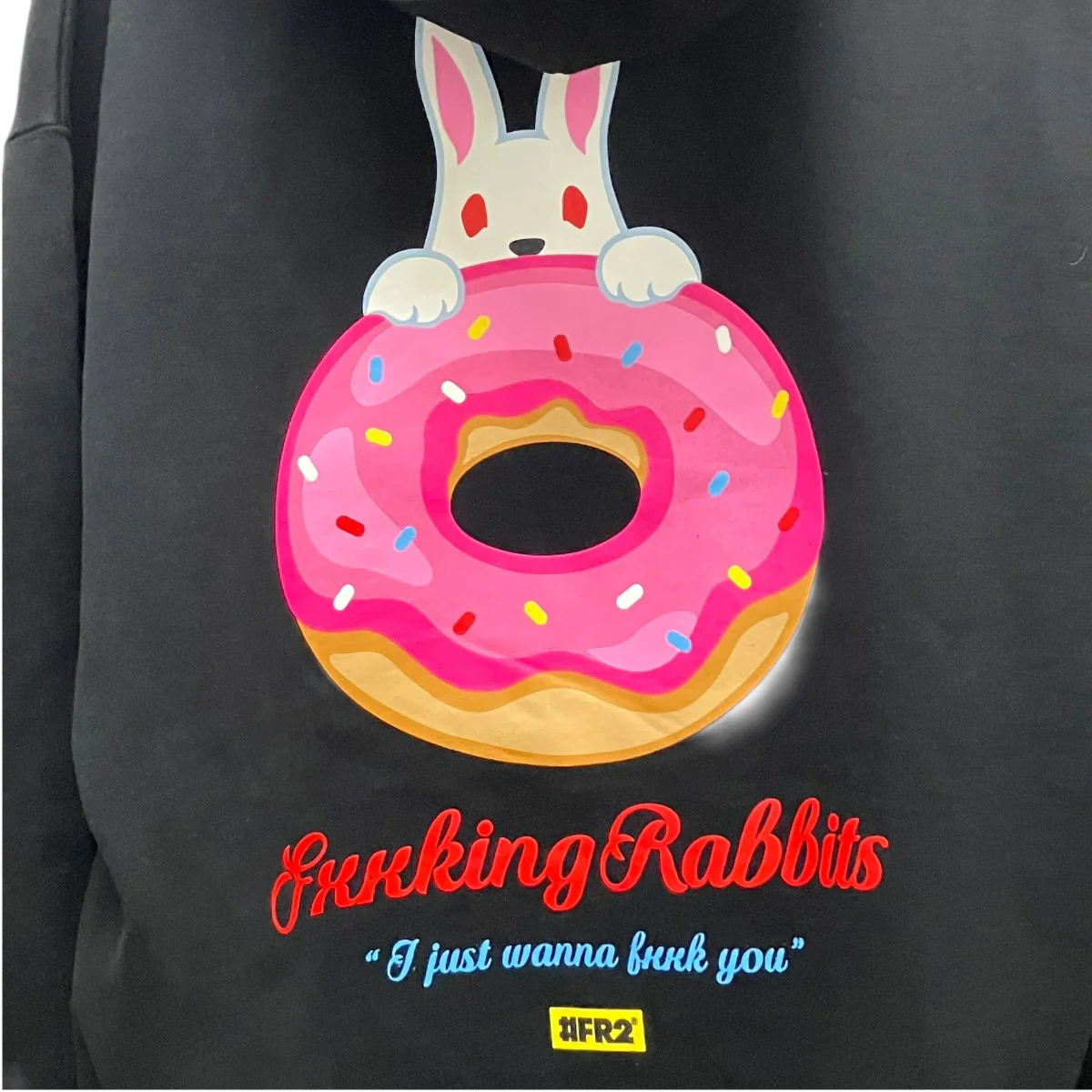 Rabbit donut HoodieバックプリントパーカーFRC4017 - Image 5