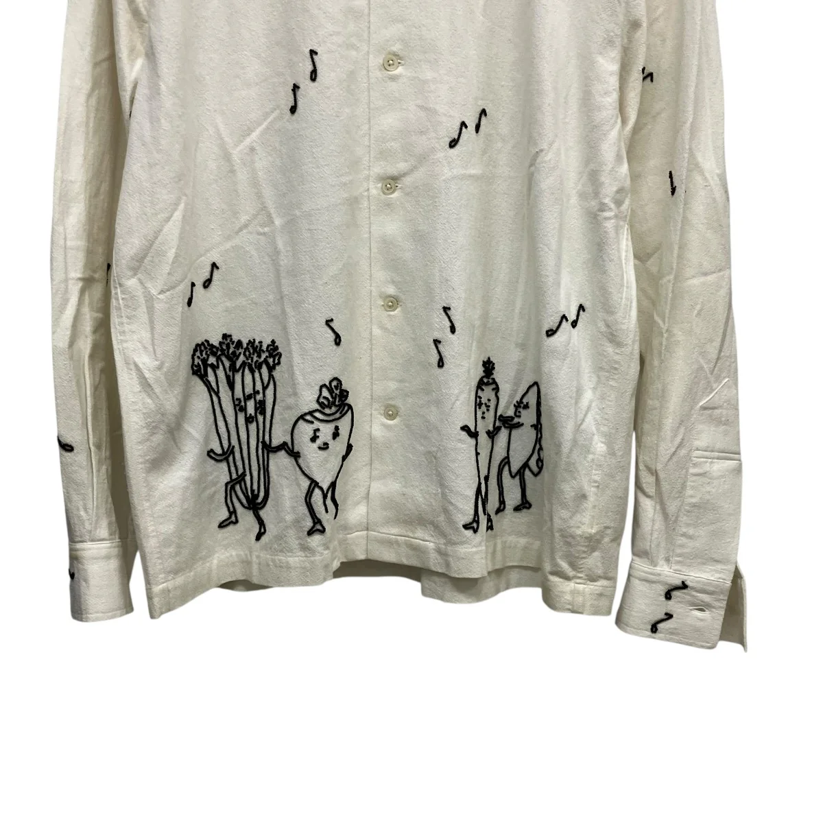Dancing Pantry long Sleeve Shirtビジュー刺しゅう長袖シャツ92-01-32-01059 - Image 4
