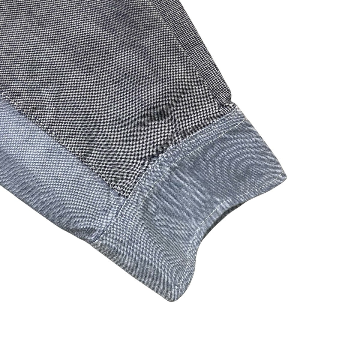 Patchwork Oxford shirtチェック長袖シャツ - Image 4