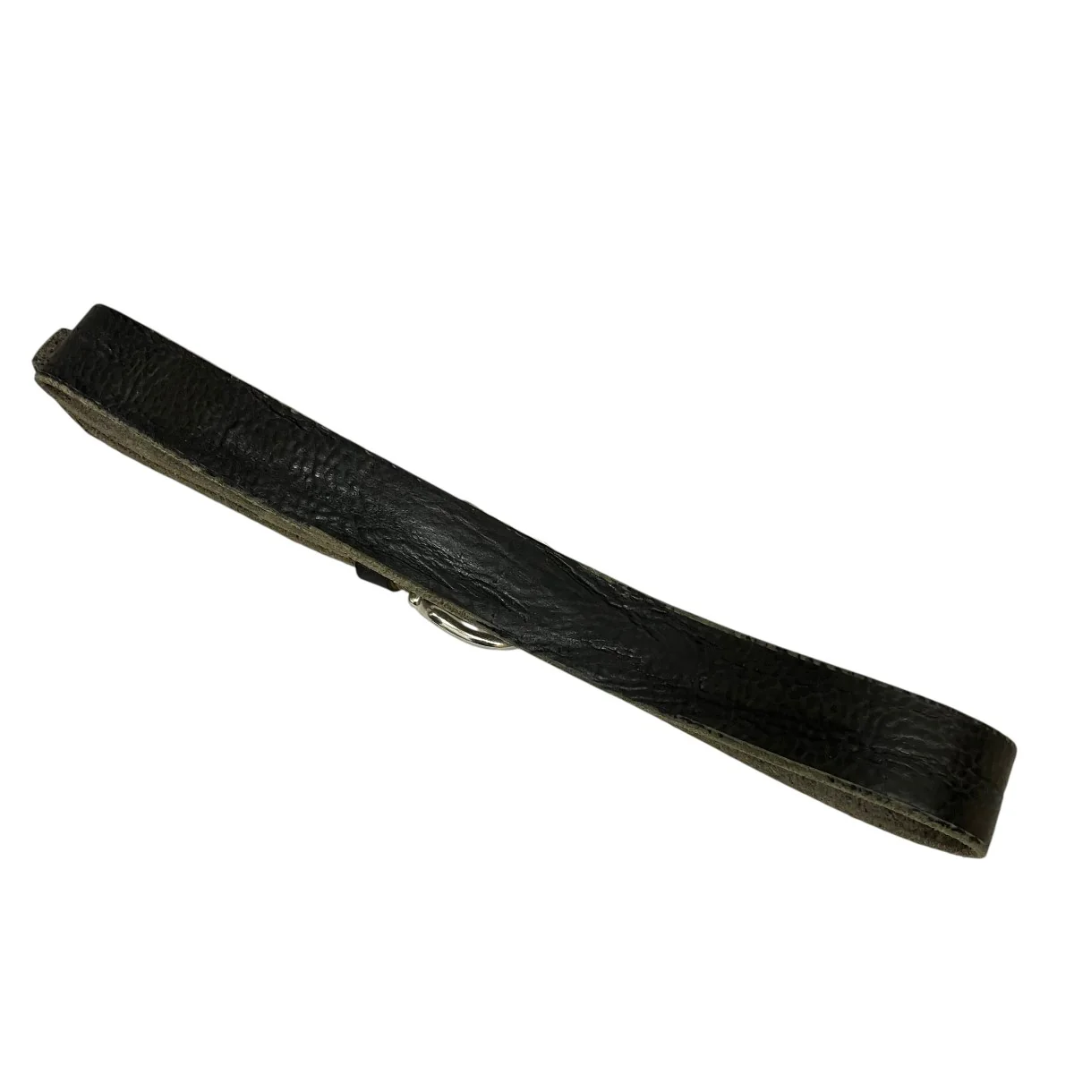 3．5 CM BELT Soft Coal Torn BovineレザーベルトA4258BS - Image 3