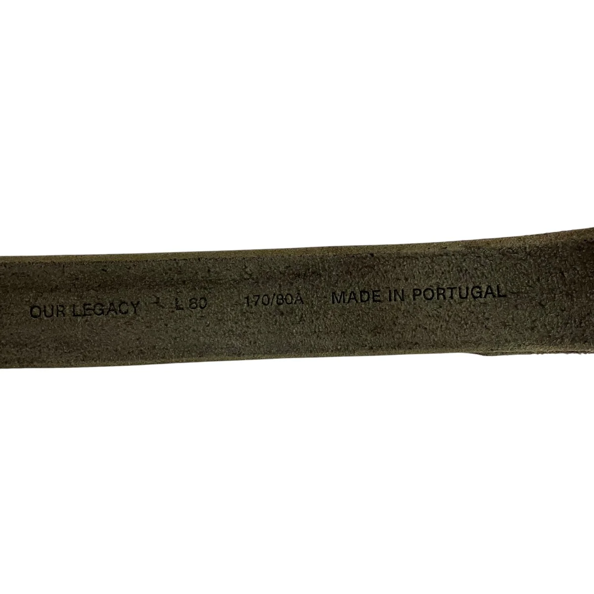 3．5 CM BELT Soft Coal Torn BovineレザーベルトA4258BS - Image 7