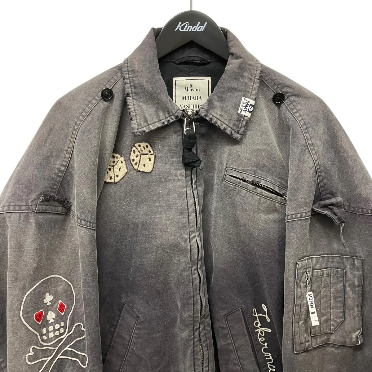 26SSSUN FADED MILITARY JACKETコットンダメージミリタリージャケットJ16BL171 - Image 3