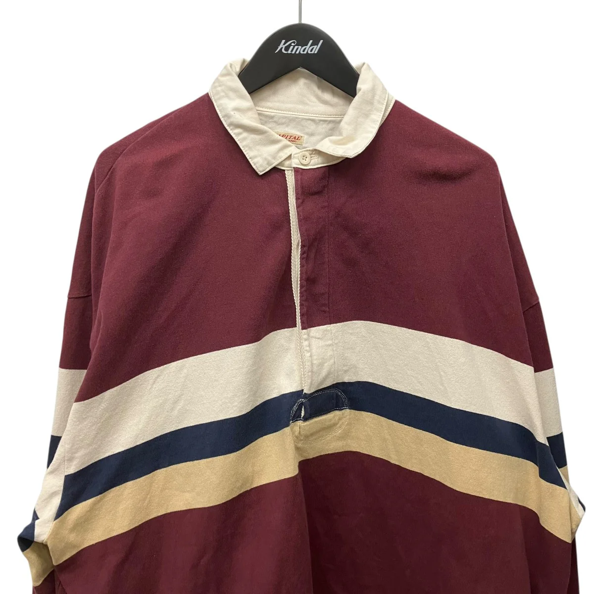 16 - Panel Border Jersey BIG Rugby ShirtボーダーラガーシャツK2403LC104 - Image 3
