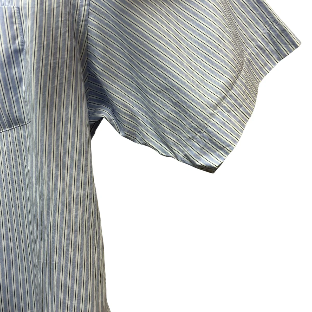 SIDOGRAS S S Oversized Band Collar ShirtバンドカラーストライプシャツGM252-50013 - Image 5