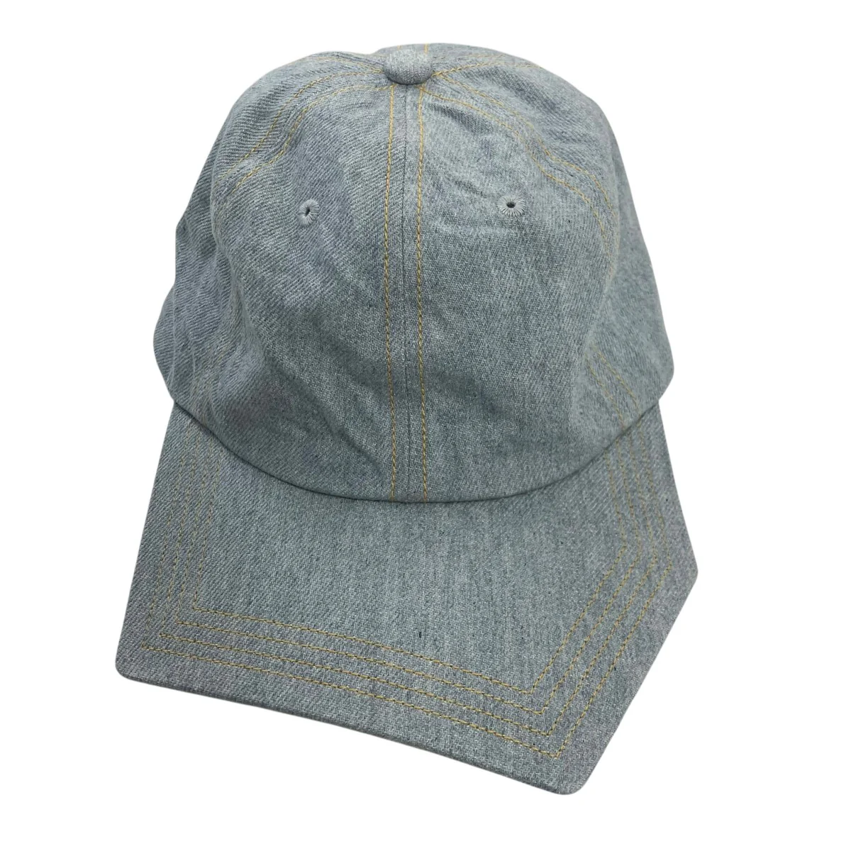 RECYCLED DENIM PENTAGON VISOR 6PANEL CAPリサイクルコットン12ozデニム6Pキャップ251106 - Image 2