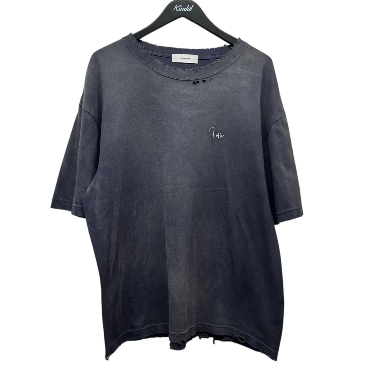 Signature Pigmentdye Grunge Destroy SS TEEピグメントグランジTシャツTHE-PE25-2102