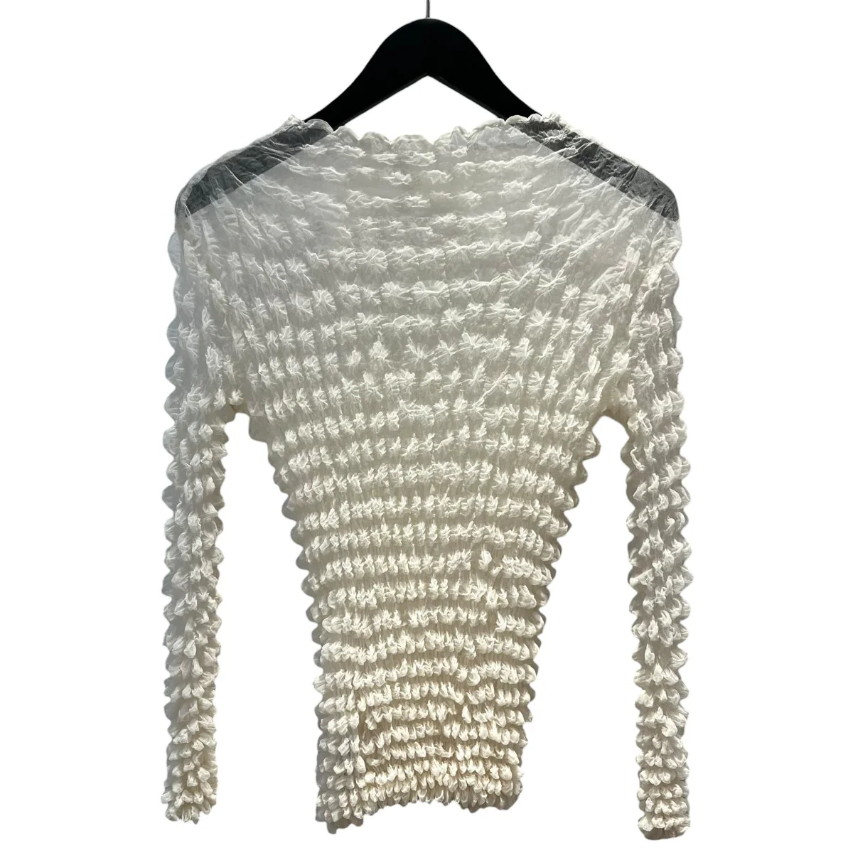 2PIECES SHEER POPCORN TOPロングスリーブカットソー01320490130 - Image 2