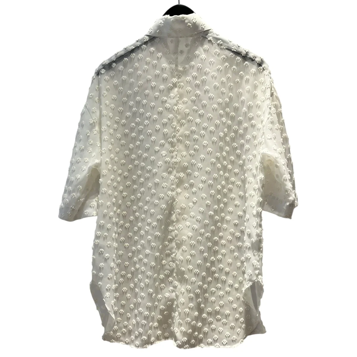 ドット ジャガード ショートスリーブシアーシャツ5416-299-0157 - Image 2