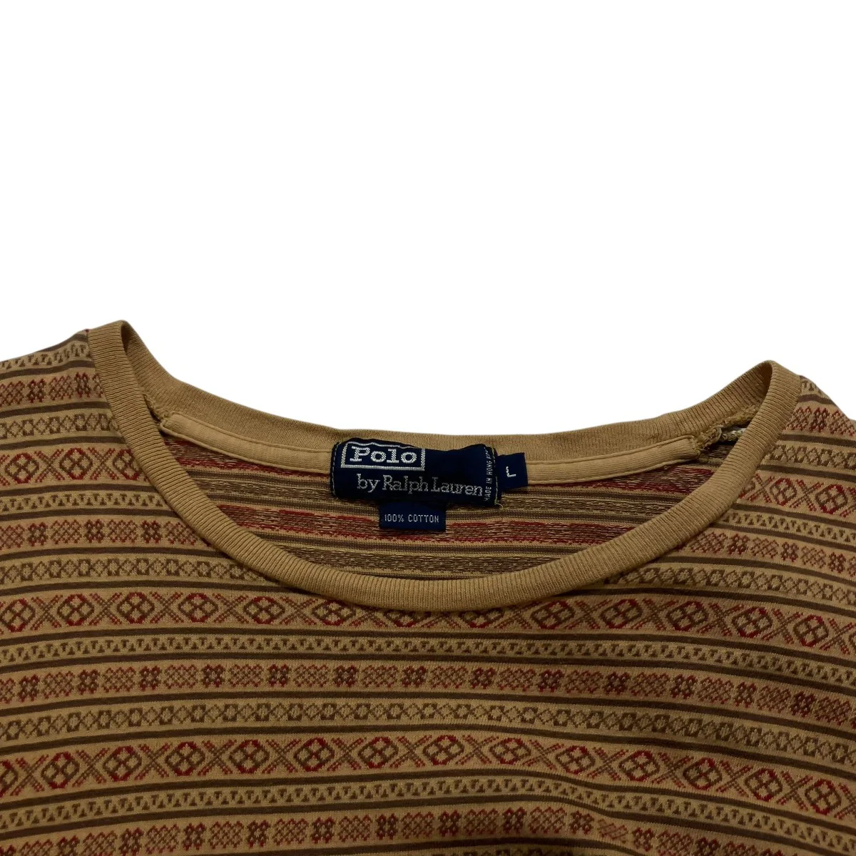 ジャガード 並行品ジャガードネイティブボーダーTシャツ - Image 3