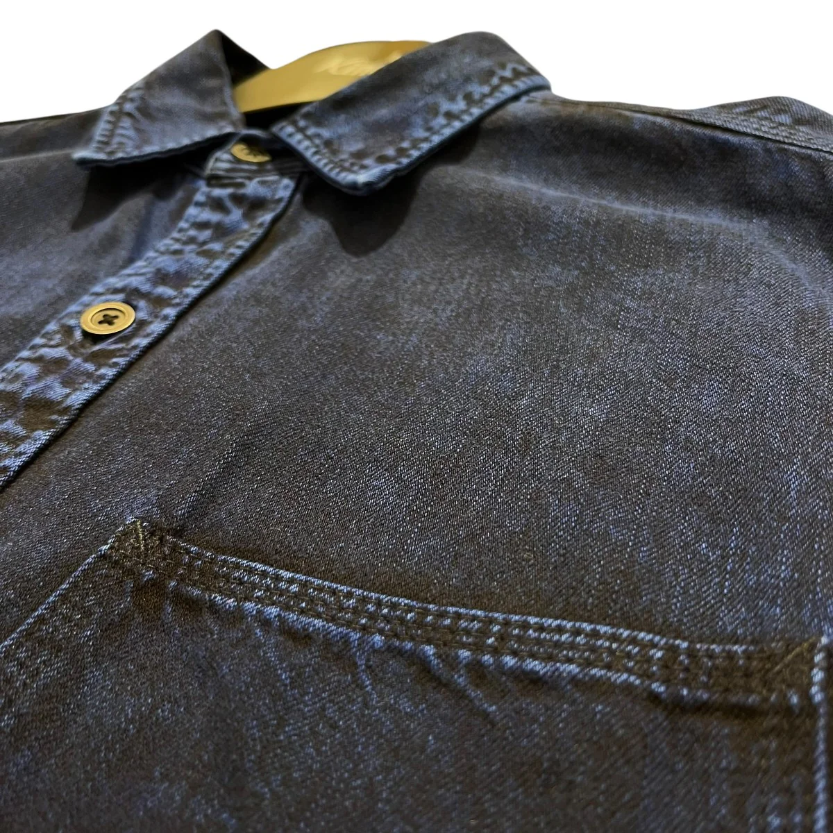 Bleach Overdyed Denim Over SH長袖シャツ2210-5002-38-022 - Image 3