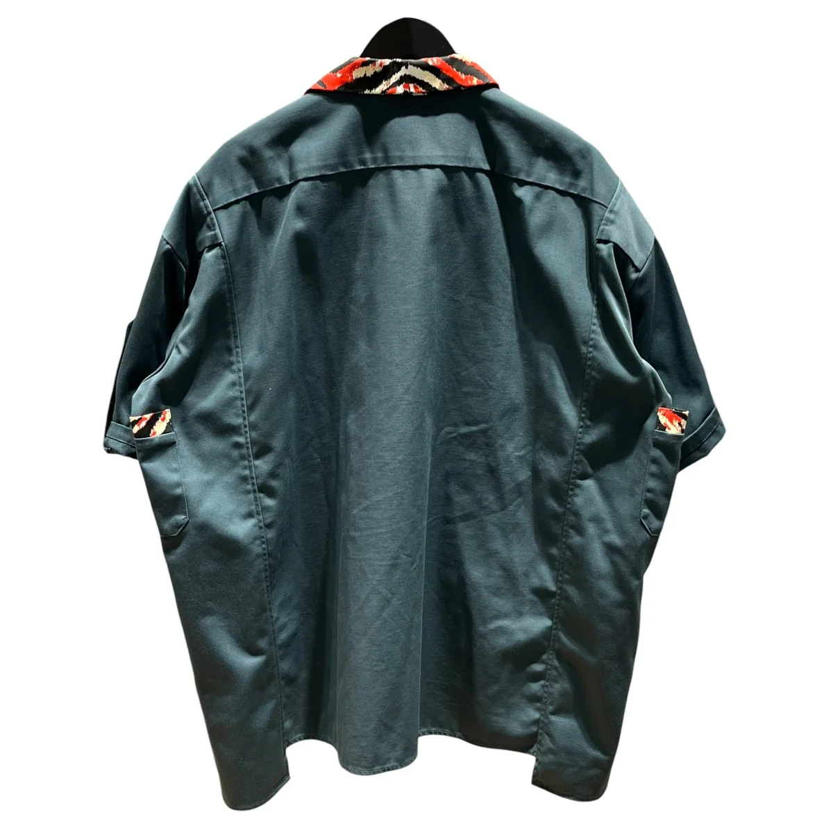 ワイドオープンカラービックシャツDK006387 tiger print work shirt - Image 2