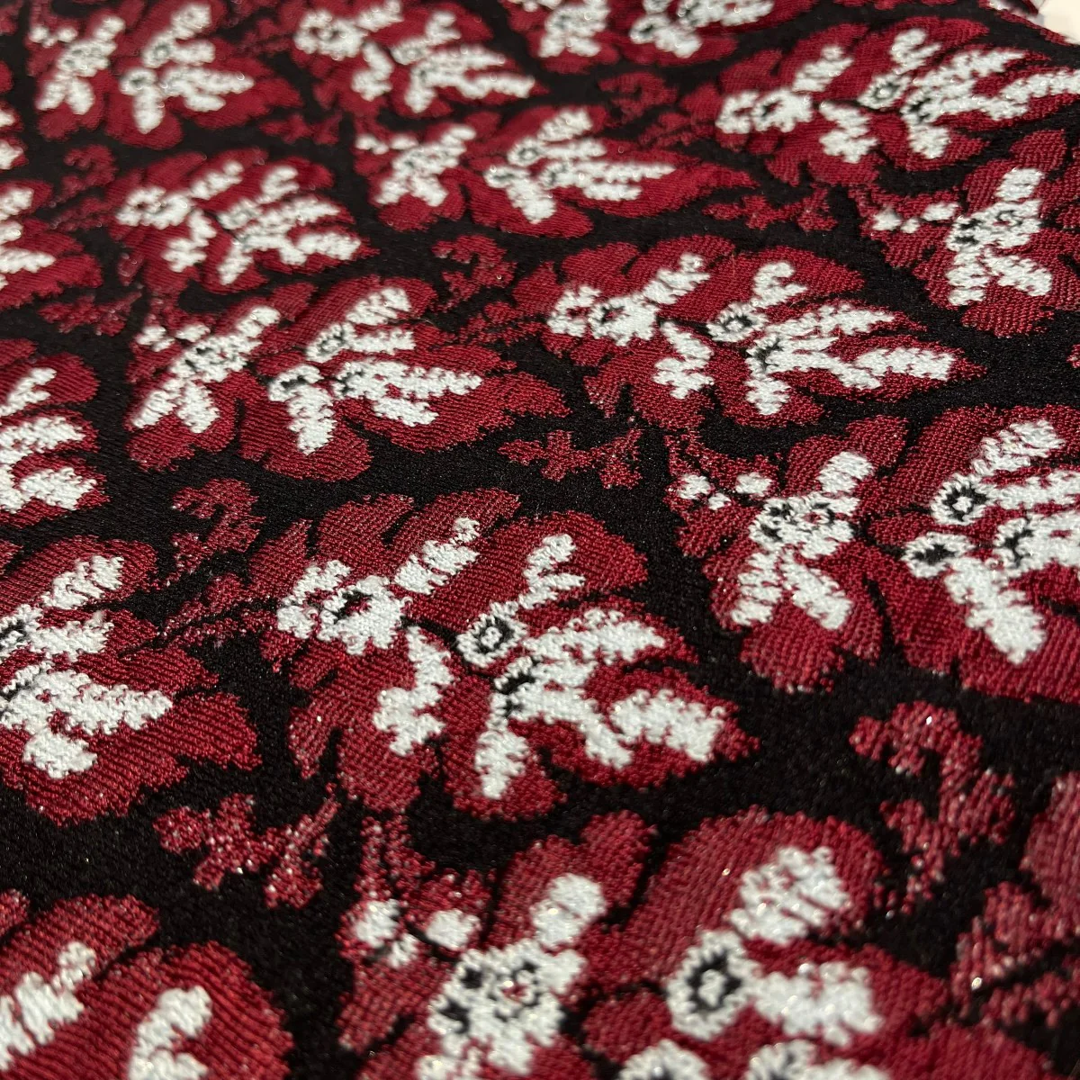 Leaf Jacquard Knitハイネックニット01-KN0003-24-03 - Image 3