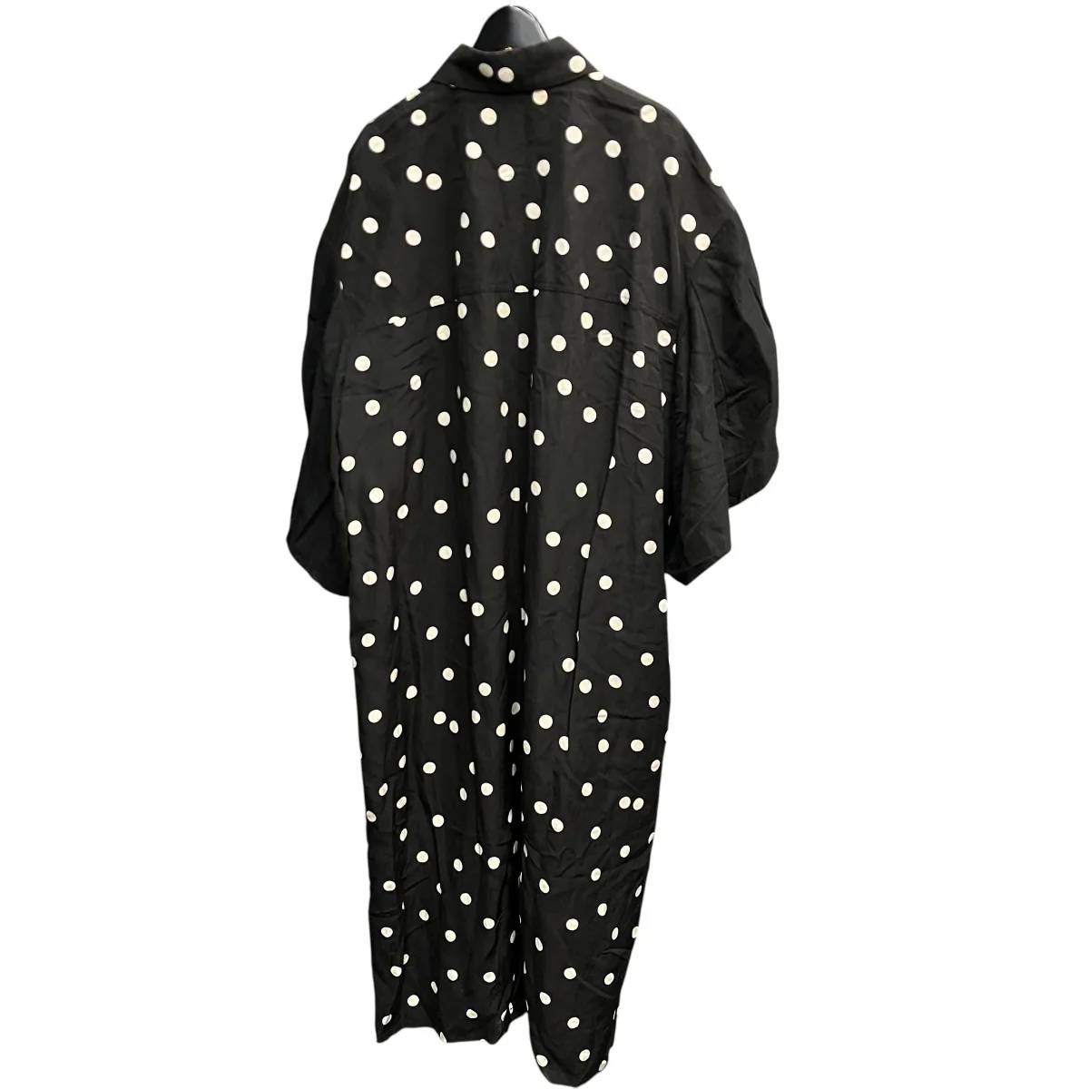 Devon flip drawstring-sleeves dress BKシャツドレスAS2037-BK - Image 2