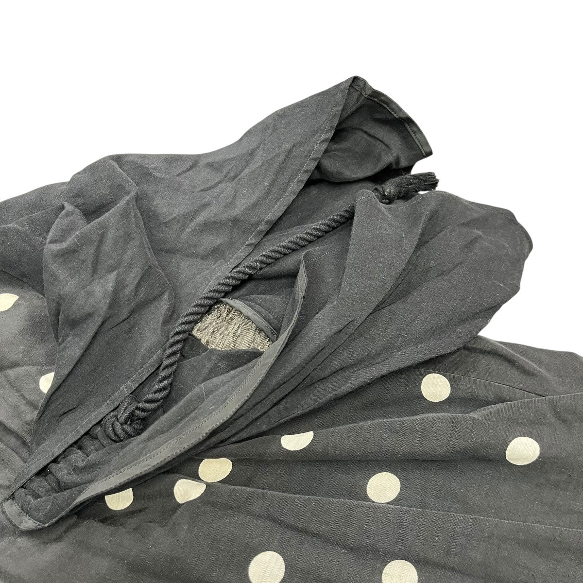 Devon flip drawstring-sleeves dress BKシャツドレスAS2037-BK - Image 4
