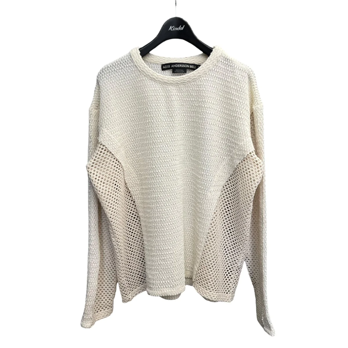 DELLEN NET CREW-NECK SWEATERニットatblO72m