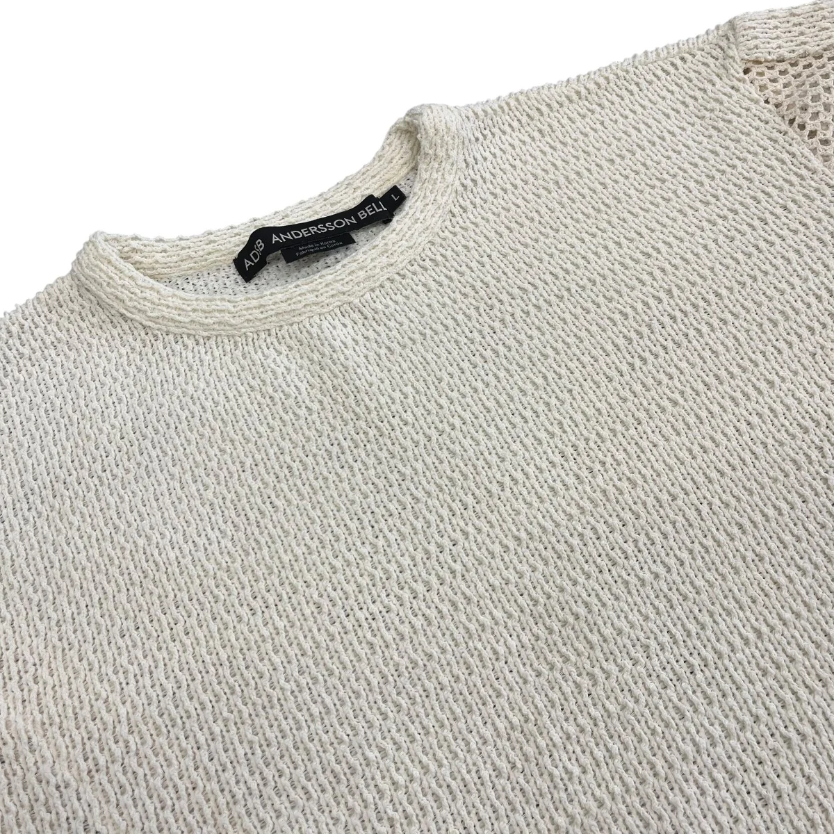 DELLEN NET CREW-NECK SWEATERニットatblO72m - Image 3