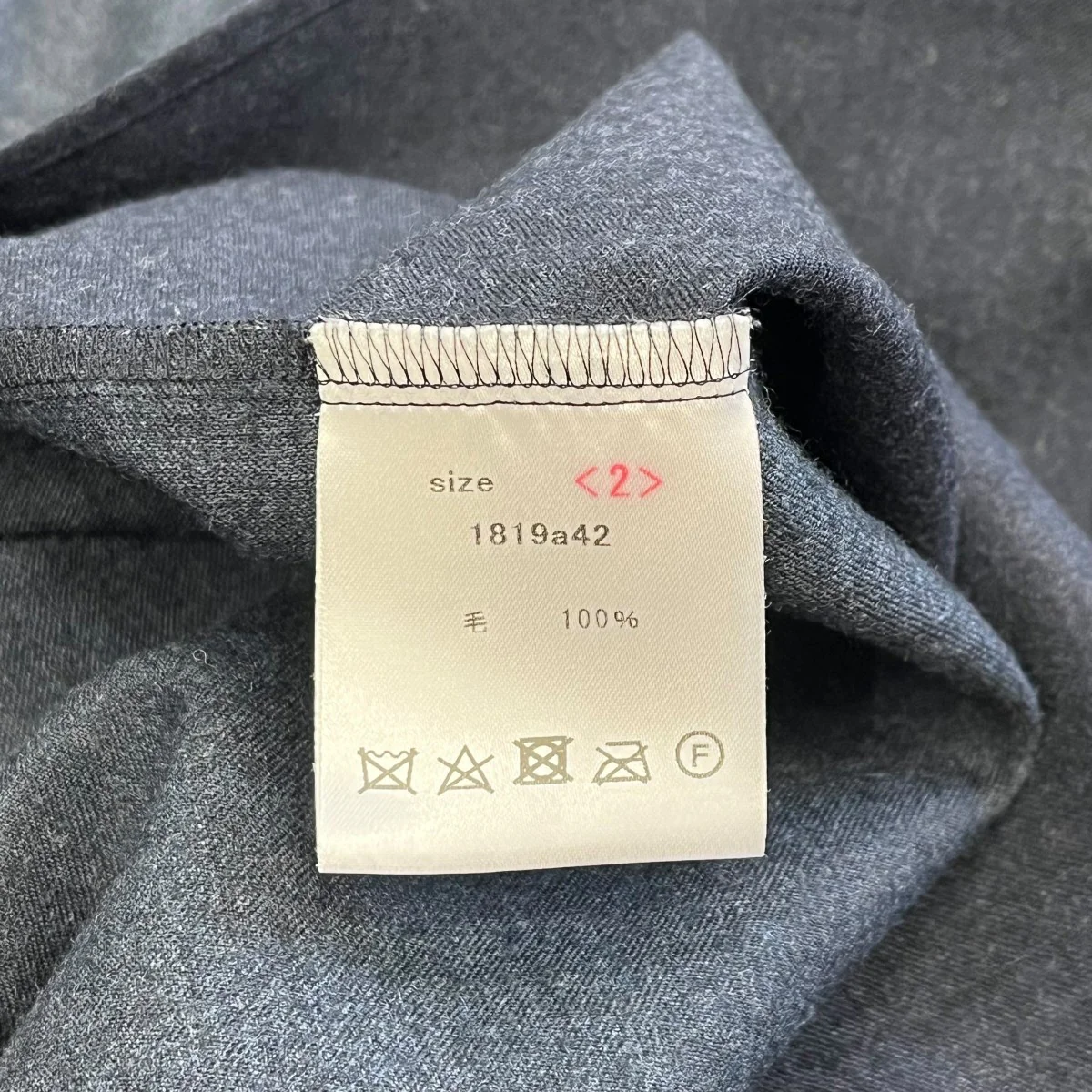 ノーミュールシング・ウールシャツロングシャツ1819a42 - Image 6
