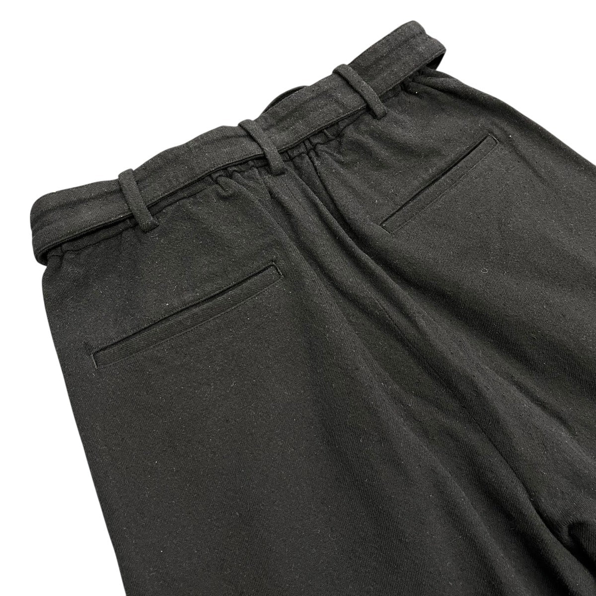 WOOL SILK NEP BELTED PANTSウールシルクベルテッドパンツ - Image 4