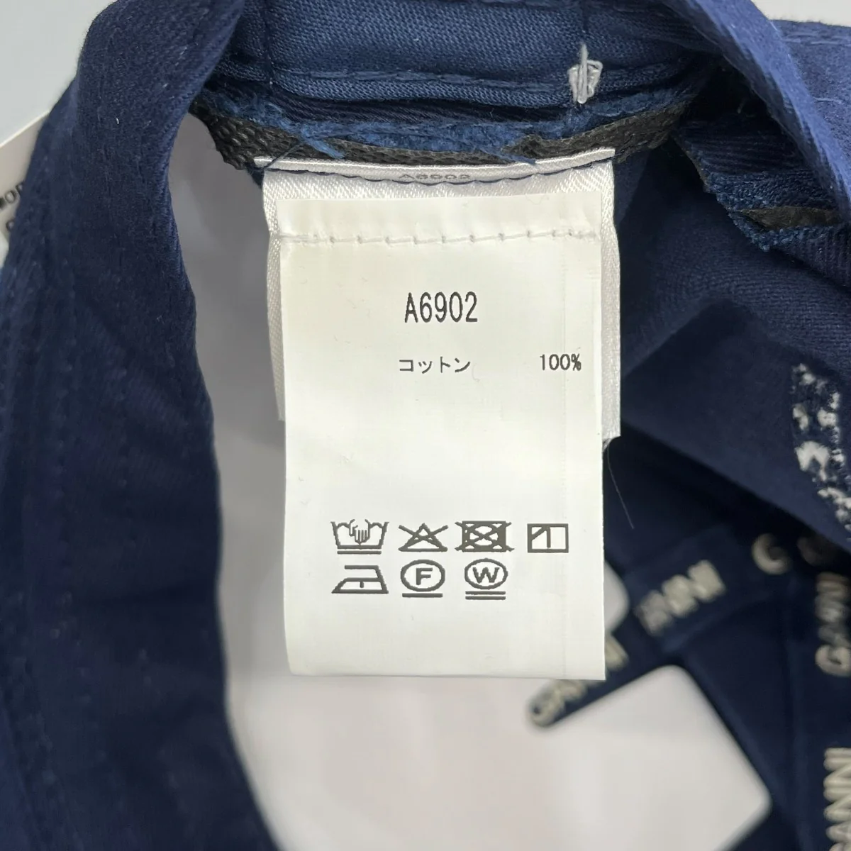 25AWWashed Cotton Canvas Cap EmbキャップA6902 - Image 5