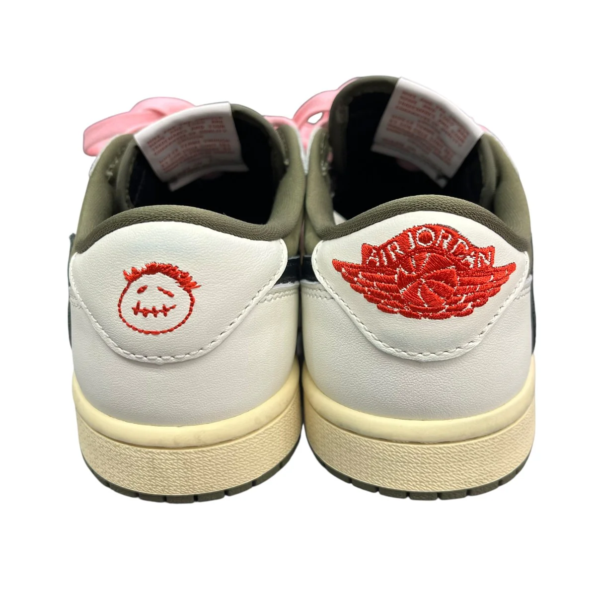 ×Travis Scott Reverse Olive Air Jordan 1 Low OG SPスニーカーDM7866-200 - Image 5