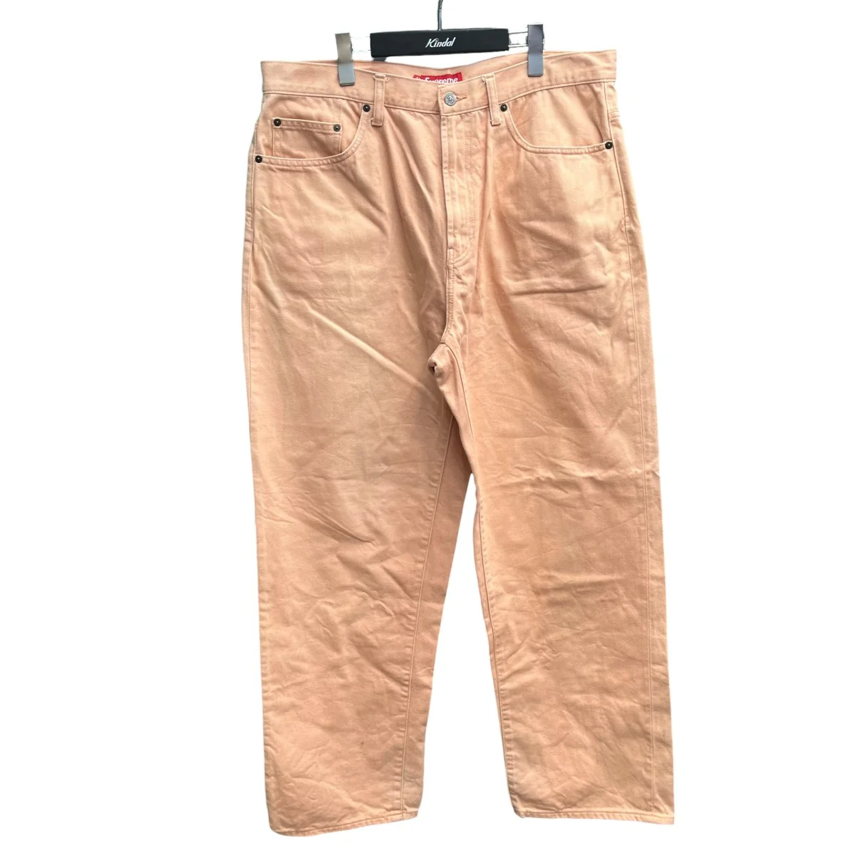 BAGGY JEAN DUSTY PEACHデニムパンツ