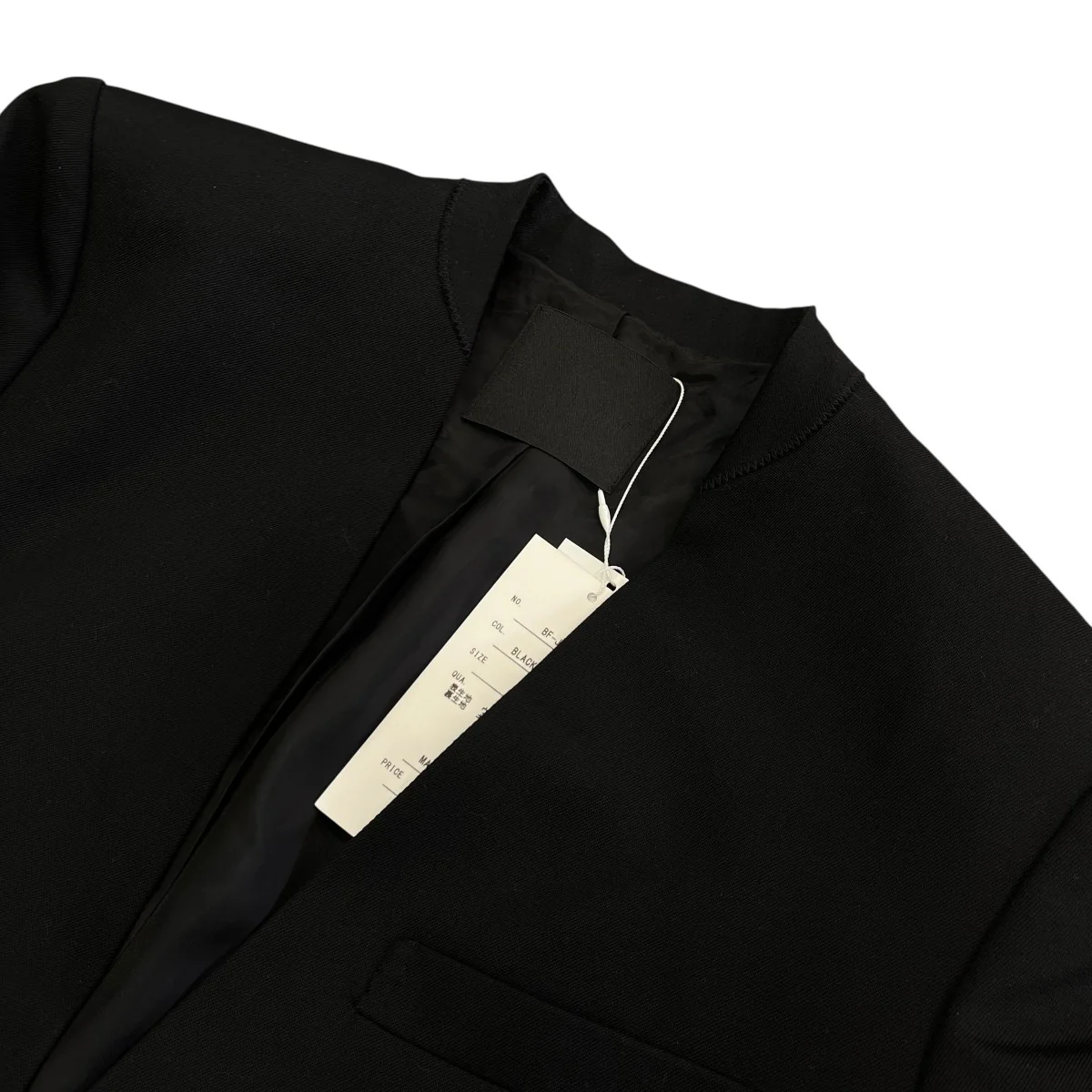 NO COLLAR JACKET BLACK PEARLノーカラージャケットBF JK 011 - Image 3