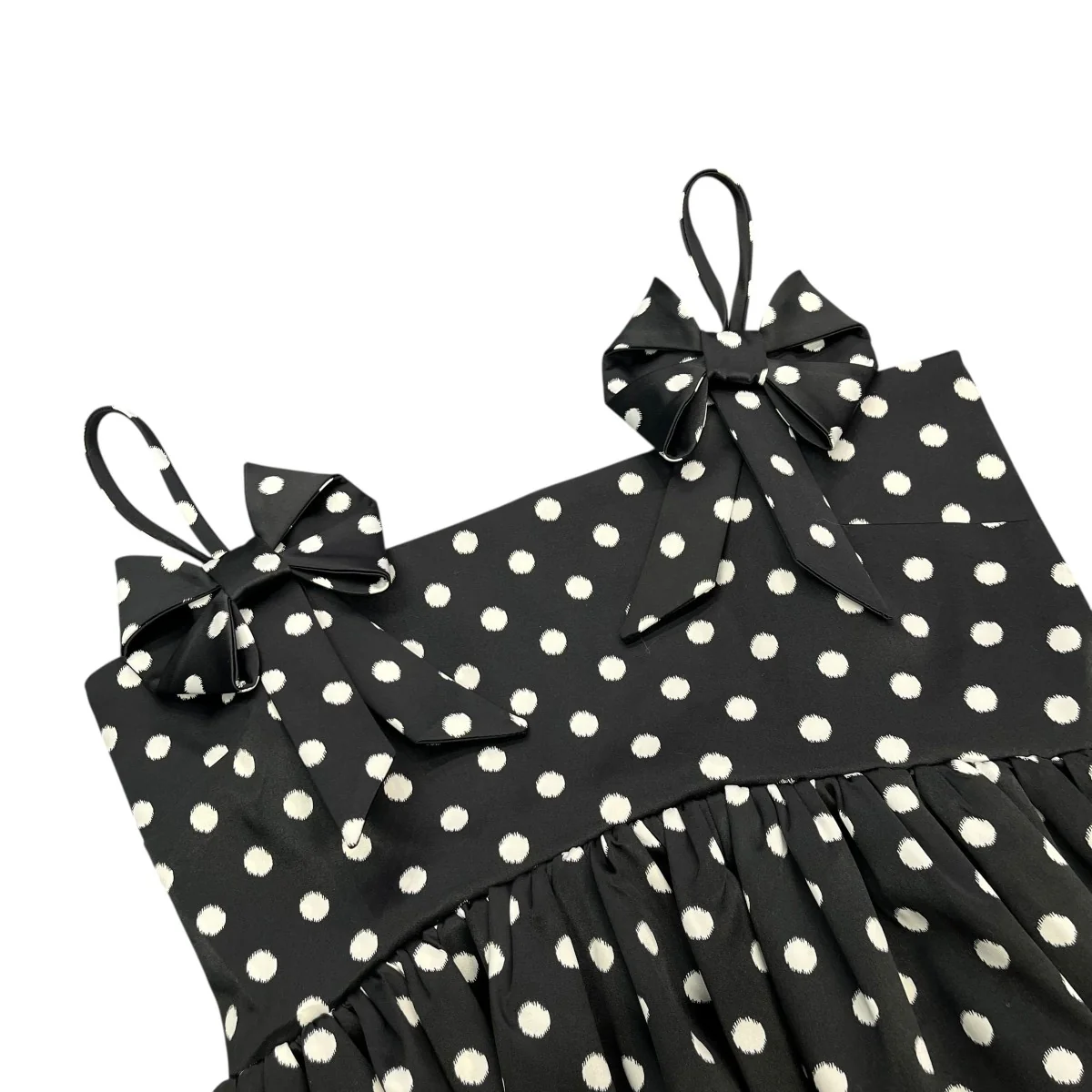26SSPRINTED DOUBLE SATIN MINI STRAP DRESSノースリーブ・キャミソールワンピースa1030193 - Image 3