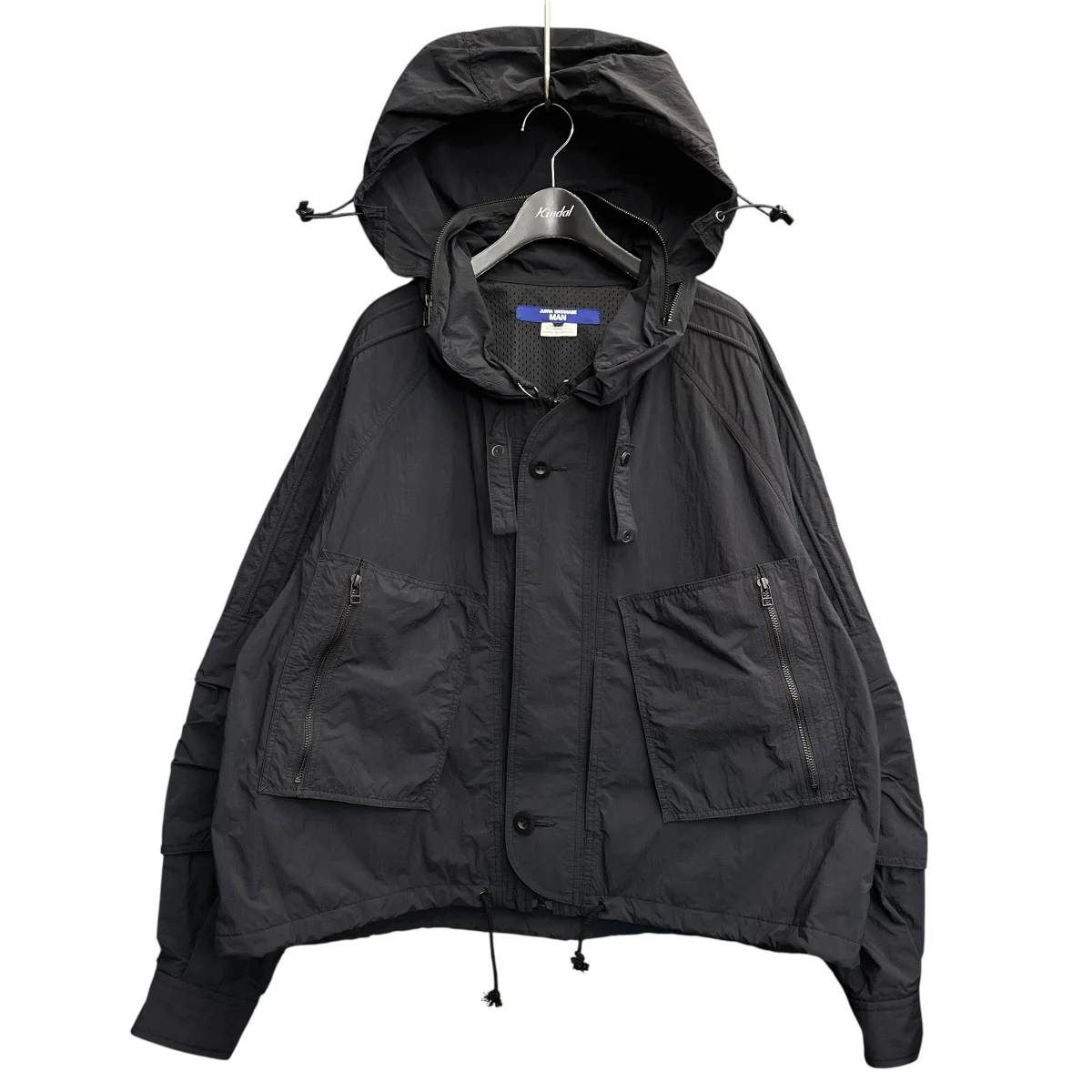 24SSMILITARY SHIRT JACKETフーデッドナイロンジャケットWM-B007