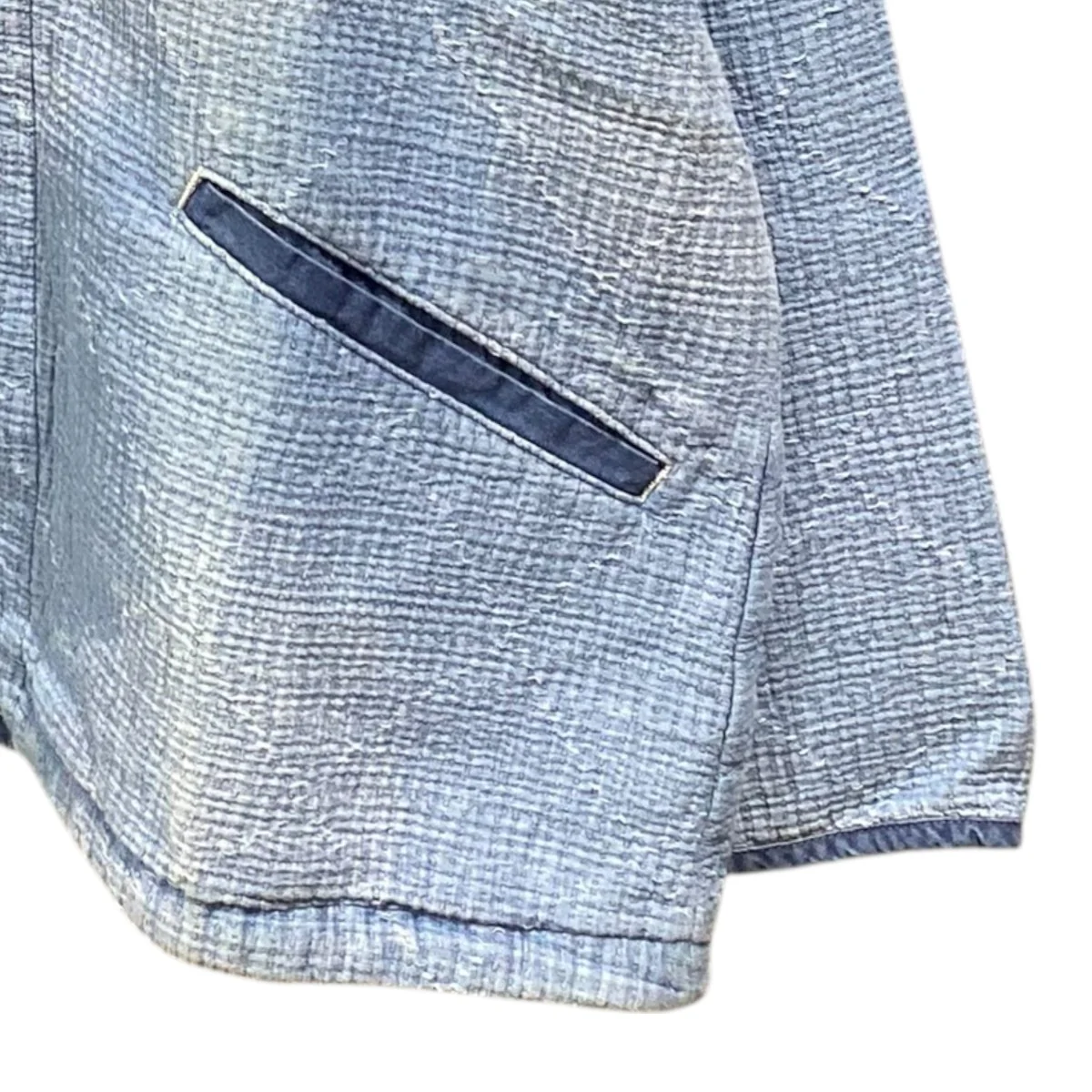 25SSNEW SASHIKO LIGHT OLD HAWAII ZIP UP JACKETPC-059-3186-0042-0002 - Image 4