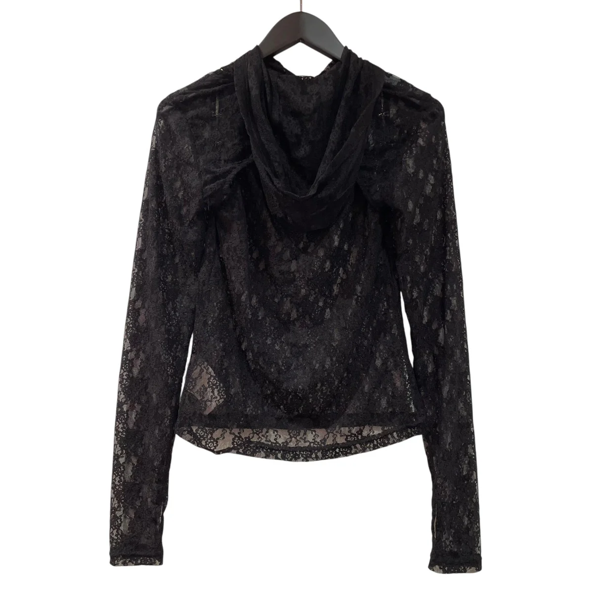 FLOWER LACE CUT OUT HOODIEロングスリーブカットソー5C019-0225-04 - Image 2