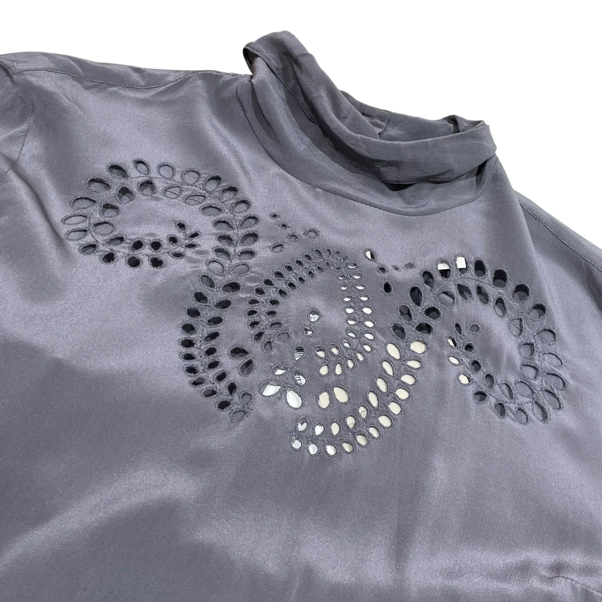 EMBROIDERED SILK TOPシルクシャツTO0220013910A - Image 3