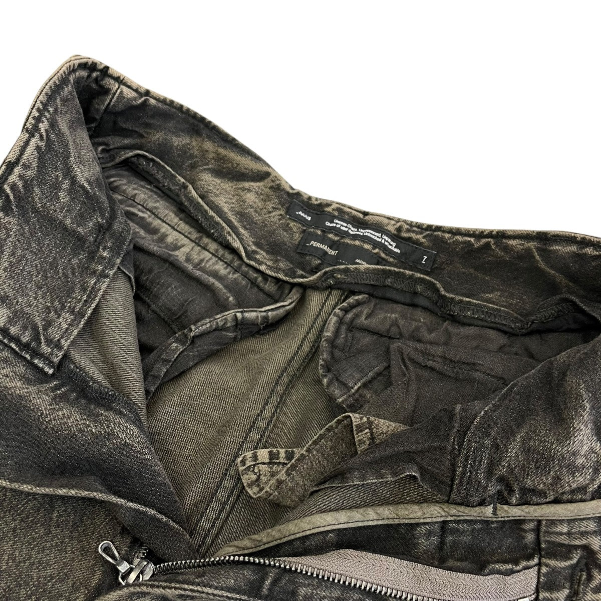 12oz Denim Wide Gasmask Cargo Pantガスマスクカーゴパンツ899PAM2-GR - Image 3