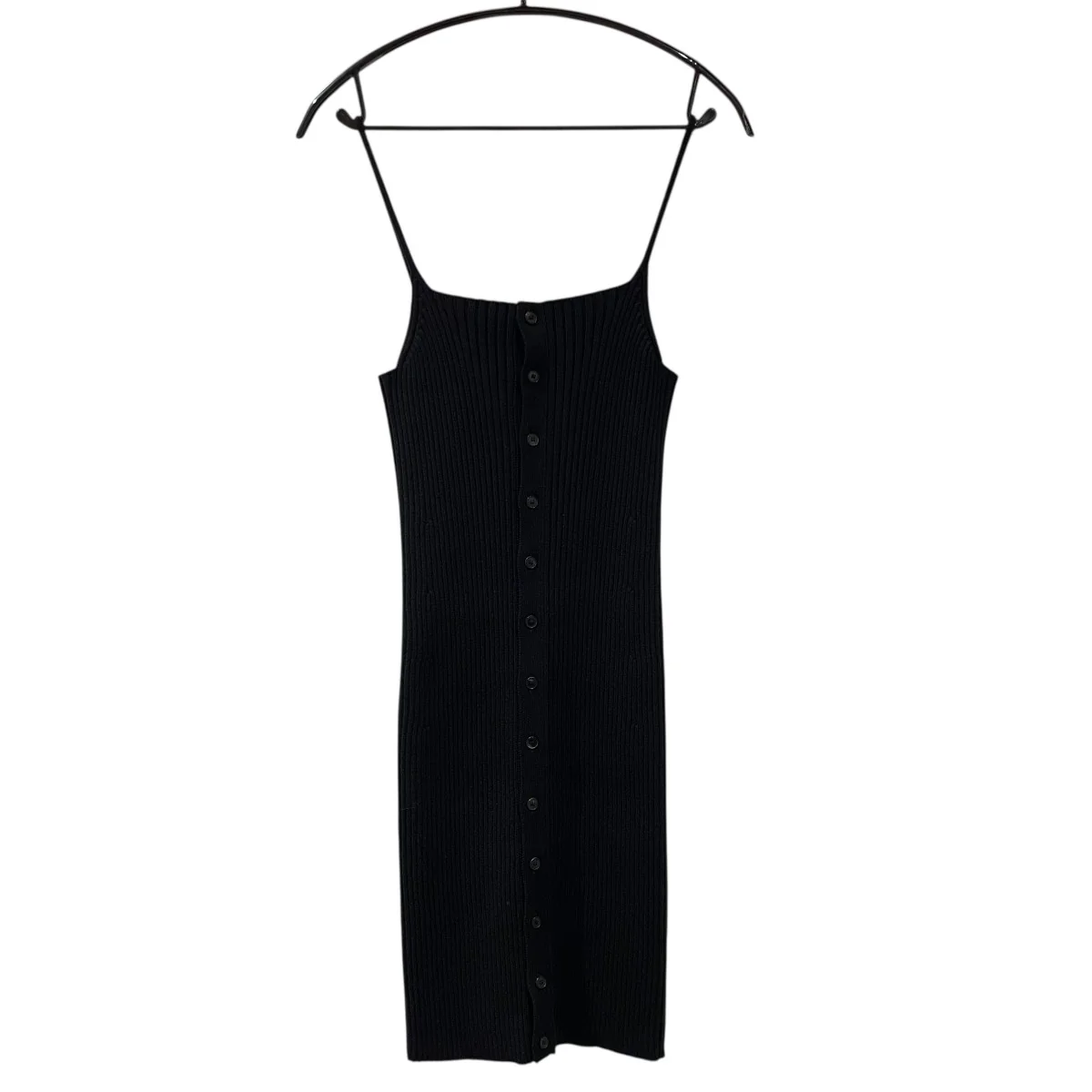 COTTON SILK RIB KNIT MINI DRESSドレス