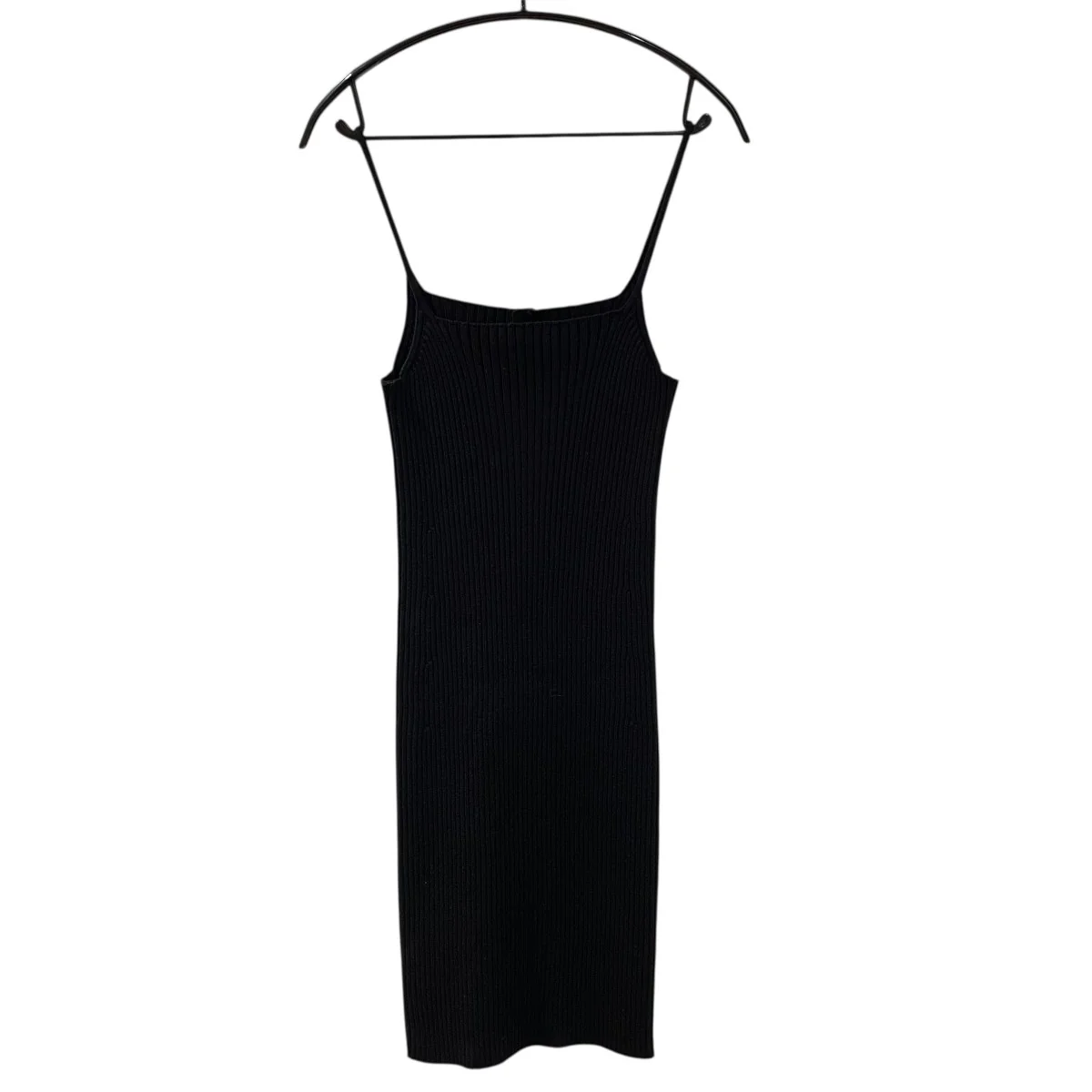 COTTON SILK RIB KNIT MINI DRESSドレス - Image 2
