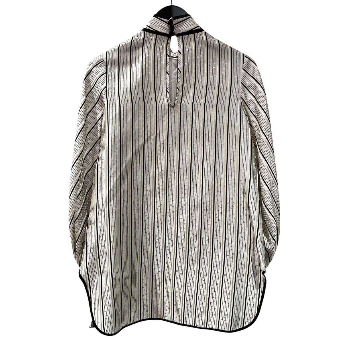 21AWFloral Stripe Silk Jacquard ShirtシルクブラウスMM21FW-SH014 - Image 2
