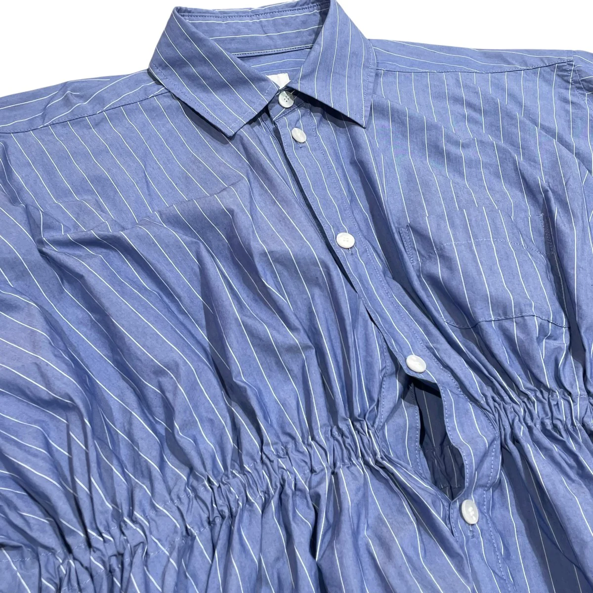 Gathered Shirストライプブラウス2401 WSH06 W103 - Image 3