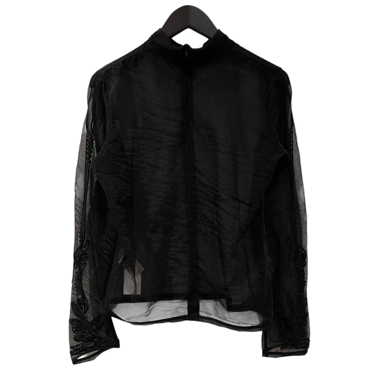 Scenery embroidery sheer topカットソー242-0304